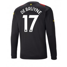 Manchester City Kevin De Bruyne #17 Bortatröja 2022-23 Långa ärmar